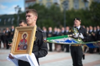 Глава Приамурской митрополии совершил чин освящения знамени Управления Федеральной службы судебных приставов по Хабаровскому краю