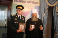 Правящий архиерей встретился с атаманом Уссурийского казачьего войска