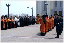 Встреча мощей святого князя Александра Невского в городе Хабаровск (8 мая 2009 года)