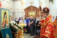 Освящение образа святителя Николая Японского в Спасо-Преображенском соборе архиепископом Хабаровским и Приамурским Игнатием. 29 мая 2011г.