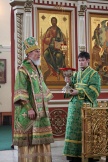 Божественная Литургия в Спасо-Преображенском соборе в день Святой Троицы. 12 июня 2011г.