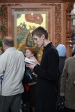 Божественная Литургия в Спасо-Преображенском соборе в день Святой Троицы. 12 июня 2011г.