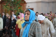 Божественная Литургия в Спасо-Преображенском соборе в день Святой Троицы. 12 июня 2011г.