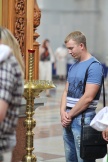 Молебен для сотрудников и водителей городских такси в Спасо-Преображенском соборе г.Хабаровска. 16 июля 2011г.