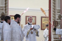 Престольный праздник в Спасо-Преображенском кафедральном соборе г. Хабаровска. 19 августа 2011г.