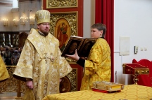 Божественная литургия в Спасо-Преображенском кафедральном соборе 18 июня 2017 г.