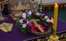 Глава Приамурской митрополии возглавил всенощное бдение с чином Воздвижения Креста в Спасо-Преображенском кафедральном соборе 26 сентября 2018 г