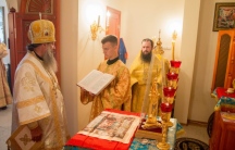 Божественная литургия в храме иконы Божией Матери «Всецарица» при Краевом онкологическом центре. 10 августа 2019 г.