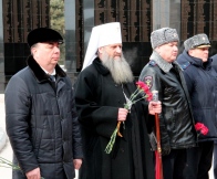 Торжественное возложение цветов к мемориалу памяти воинов-интернационалистов 15 февраля 2021 г