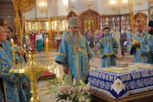 Владыка Артемий возглавил Богослужение с чином Погребения Пресвятой Богородицы 29 августа 2021