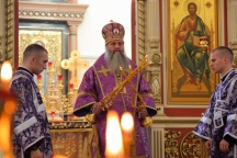 Божественная литургия в Спасо-Преображенском кафедральном соборе 27 сентября 2021 г.
